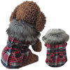 Buttons Red Hoodie Sweater Pet Coat