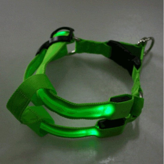 Flashing Light Up Safety Harness Collar