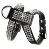 Bling Rhinestone Leather Safety Pet Collars