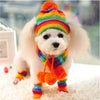 Rainbow Striped Hat Scarf Socks