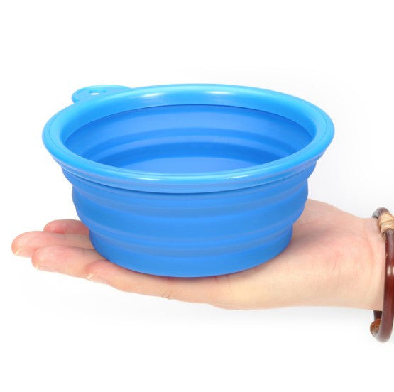 Silicone Collapsible Travel Bowl Dish Feeding Water Feeder