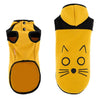 Yellow Leisure Pet Hoodie Clothes