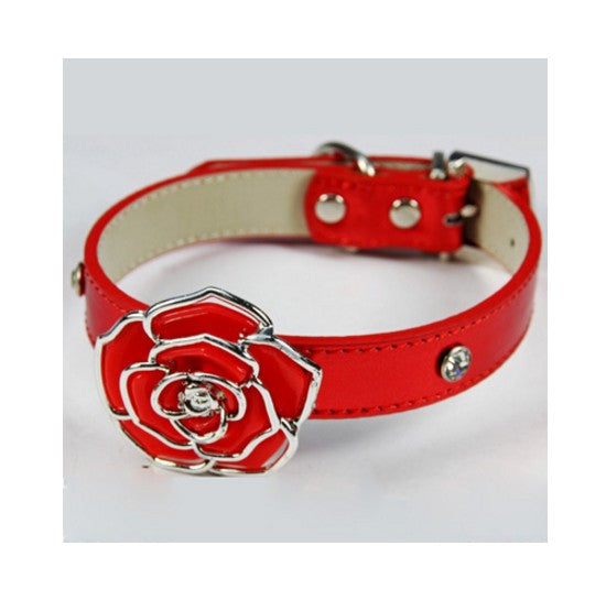 Flower Bling Dog Collar Lead