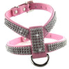 Bling Rhinestone Leather Safety Pet Collars