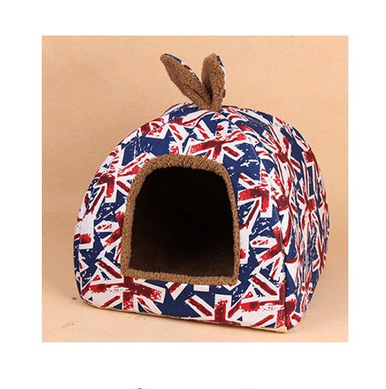 Fashion Small Pet House Union Flag