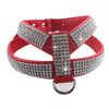 Bling Rhinestone Leather Safety Pet Collars