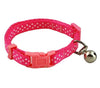 Polka Dot Print Adjustable Pet Collars With Bell